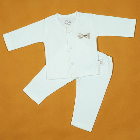 Little Love 2-Piece Baby Set – Soft Cotton Shirt & Shorts with Heart Applique | Made in Thailand | Babypro.pk