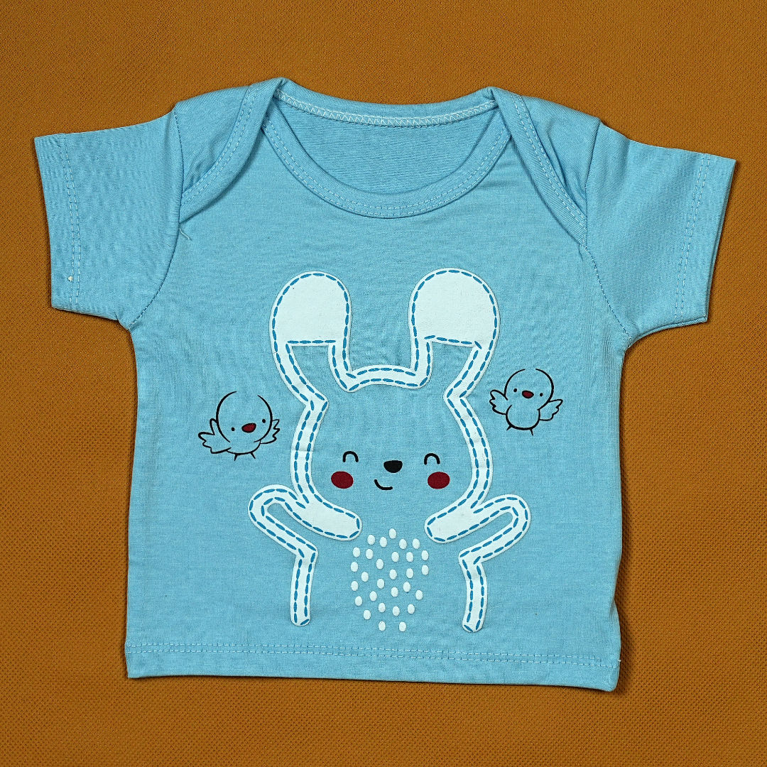 Bunny Fun 3-Piece Baby Set – Soft Cotton Outfit With Adorable Rabbit Print | Babypro.Pk