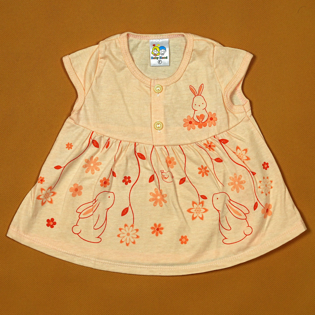 Babypro.pk Exclusive: Adorable Bunny Print 2-Piece Set for Baby Girls - Made in Thailand