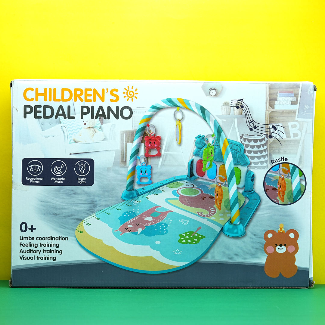 Musical Play Mat for Babies: Pedal Piano Gym with Hanging Toys – BabyPro.pk