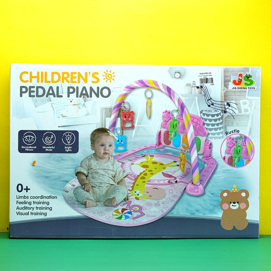 Musical Play Mat for Babies: Pedal Piano Gym with Hanging Toys – BabyPro.pk