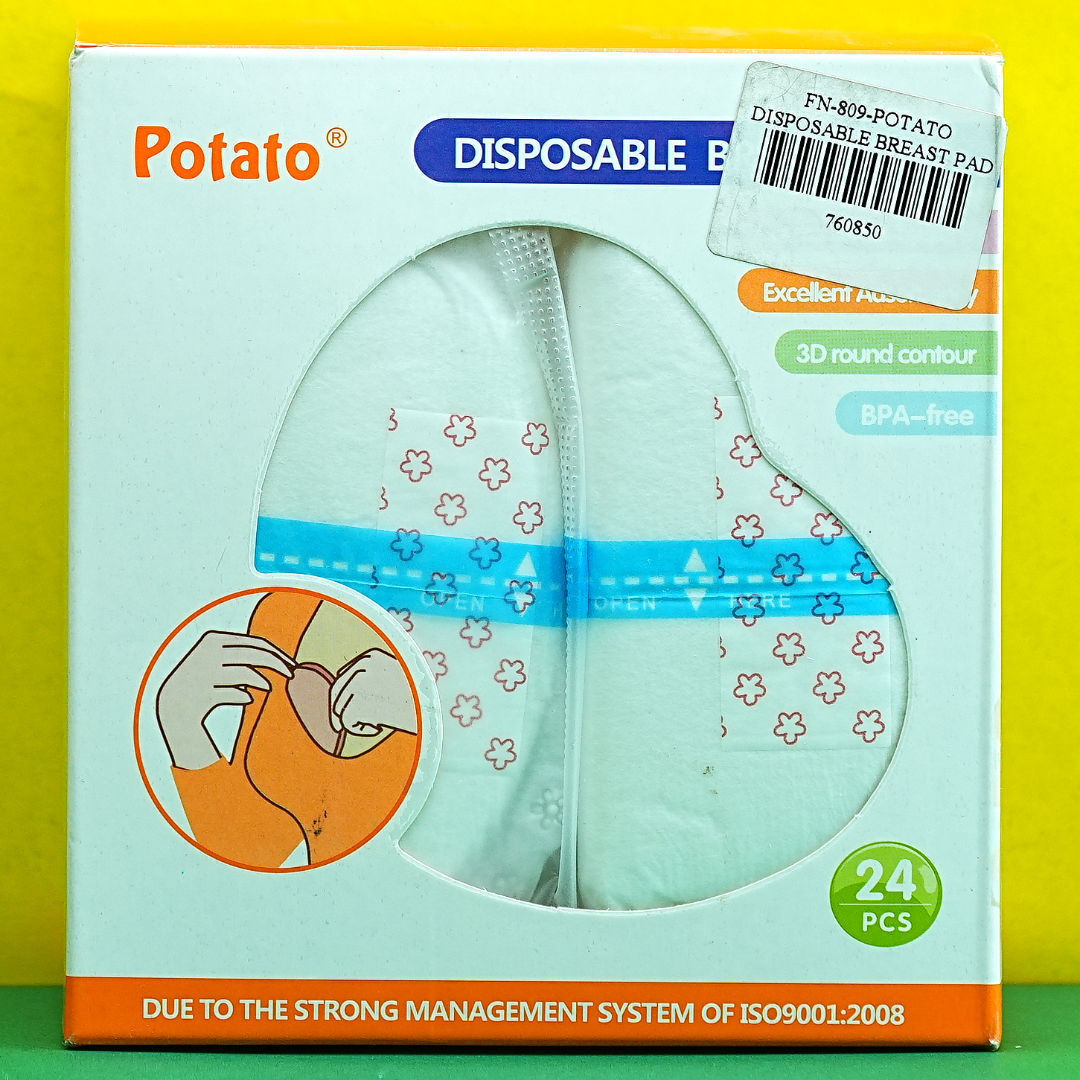 Potato® Disposable Breast Pads (24 pcs) – Soft, Absorbent, and Leak-proof – BabyPro.pk