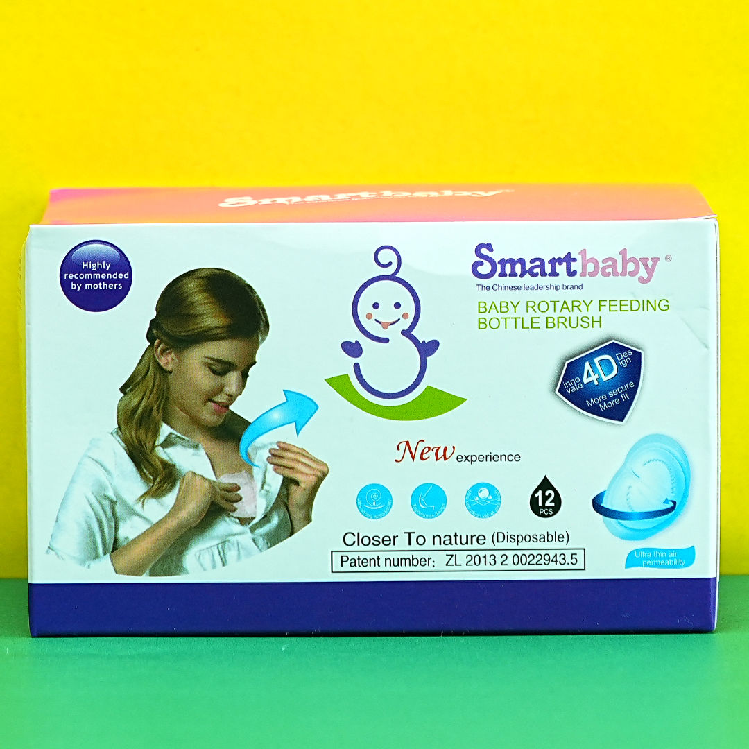 Smartbaby Closer to Nature Disposable Breast Pads (12 pcs) - Ultra-Thin & Breathable - BabyPro.pk