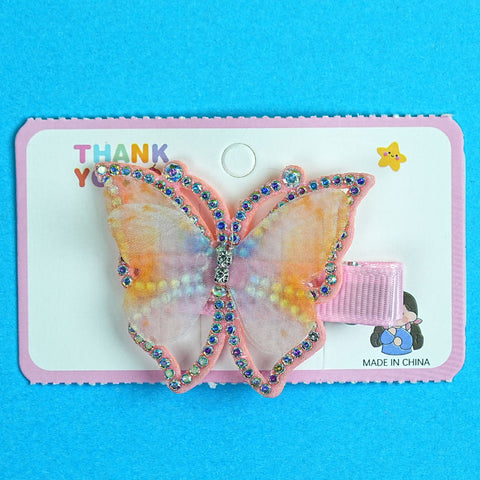 Adorable Hair Accessories for Toddlers: Glittery Pink Butterfly Hair Clip – BabyPro.pk