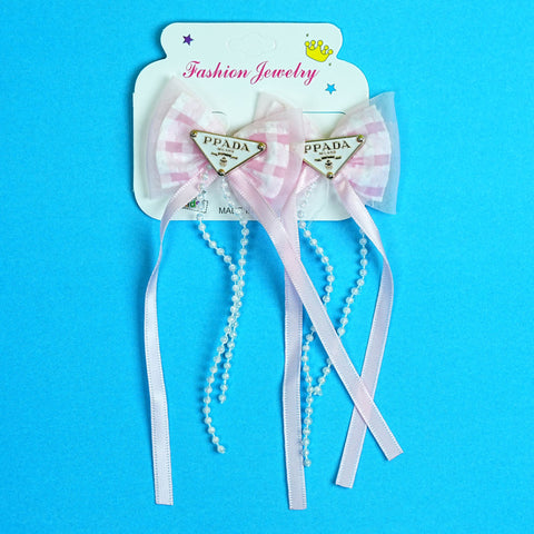 2-Piece Butterfly Hair Clips with Flowing Ribbons - Multiple Colors - BabyPro.pk