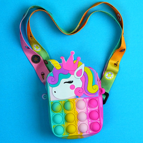 Cute and Trendy Pop It Sling Bag for Kids - Unicorn Design – BabyPro.pk