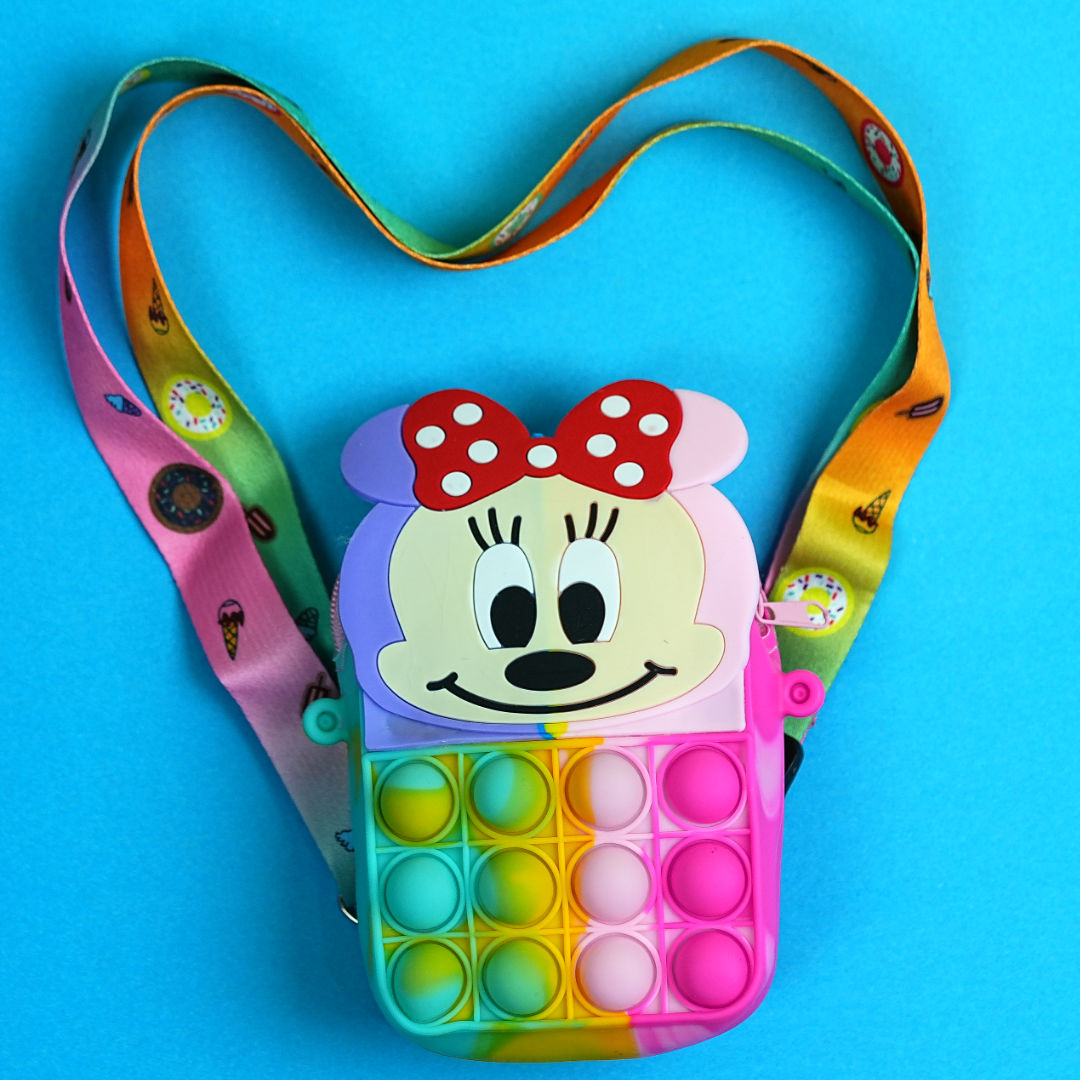 Cute and Trendy Pop It Sling Bag for Kids - Minnie Mouse Design – BabyPro.pk