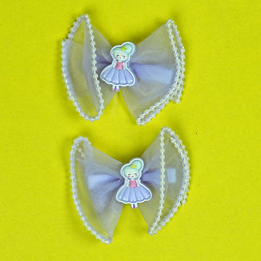 Adorable Princess Bow Hair Clips for Girls (2-pack) – BabyPro.pk