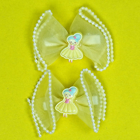 Adorable Princess Bow Hair Clips for Girls (2-pack) – BabyPro.pk