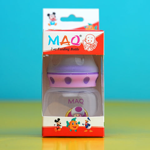 MAQ 60ml (2oz) Mini Feeding Bottle: Anti-Colic, Leak-Proof, & Fun for Little Tummies!