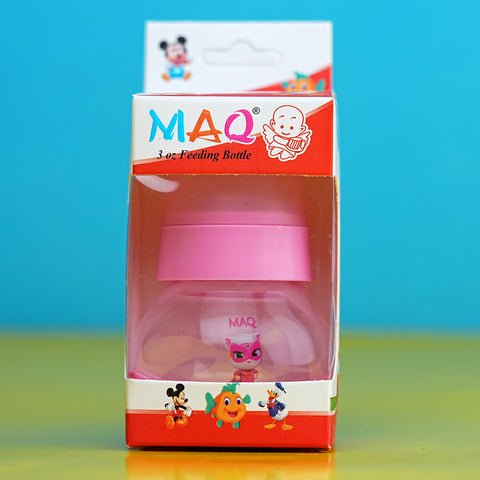 MAQ 60ml (2oz) Baby Feeding Bottle | Anti-Colic, Leak-Proof, Fun Cartoon Design | BPA Free | Made in Pakistan