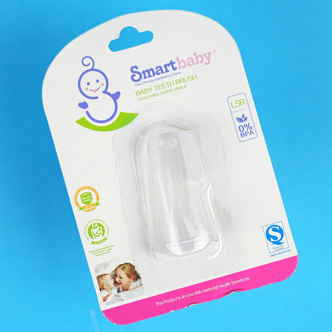 SmartBaby Baby Finger Brush: Gentle Gum Massage & Early Oral Care | BPA Free & Safe for Infants