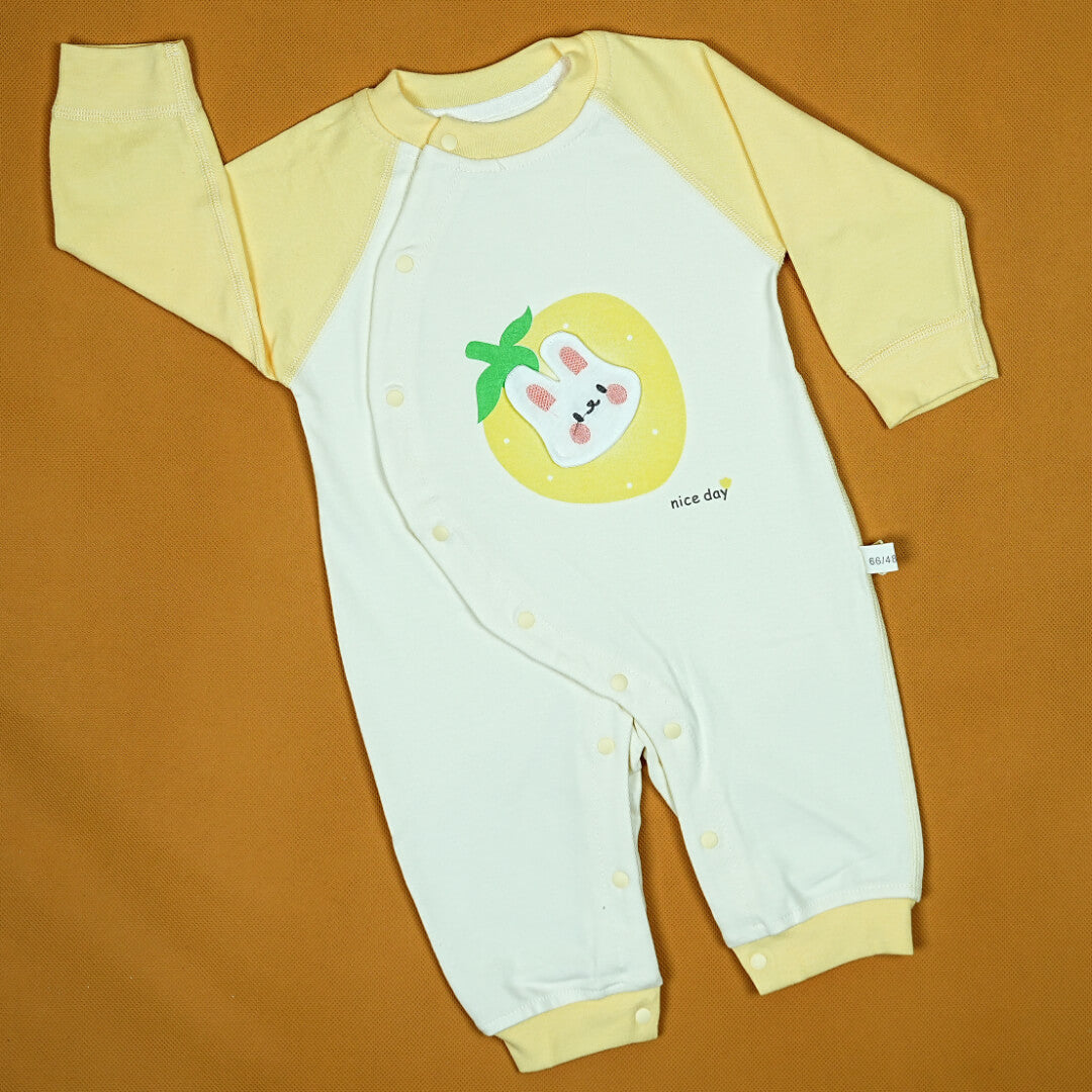 Imported Baby Onesie | Softest Cotton | Adorable Bunny | Snap Closure | Newborn to 6 Months