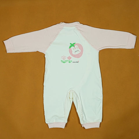 Imported Baby Onesie | Soft Cotton | Adorable Strawberry Bunny | Snap Closure | Newborn to 6 Months