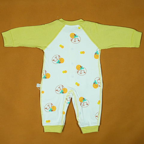 Imported Lemon & Tiger Cub Onesie | Premium Cotton | Playful Print | Newborn to 6 Months