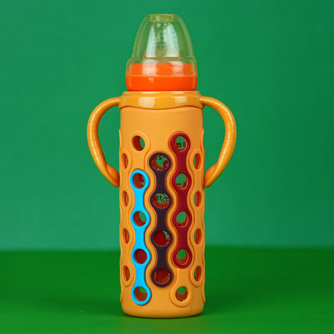 Baby Bottles Pakistan | Glass Feeding Bottle | BPA-Free | Dishwasher Safe | Safe & Stylish | 12+ Months