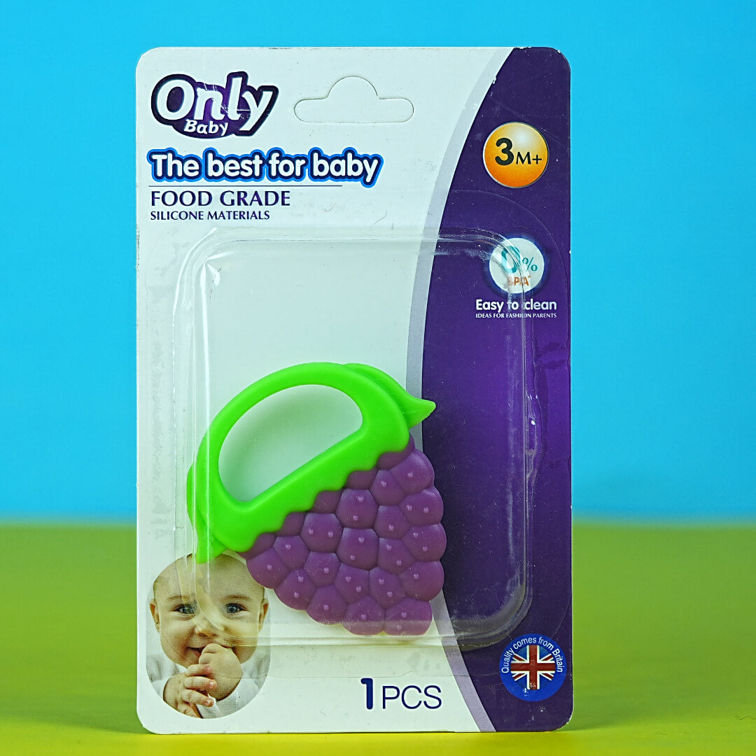 Only Baby Grape Teether – 100% Food Grade Silicone Teether for Babies 3M+ (Babypro.pk Exclusive)