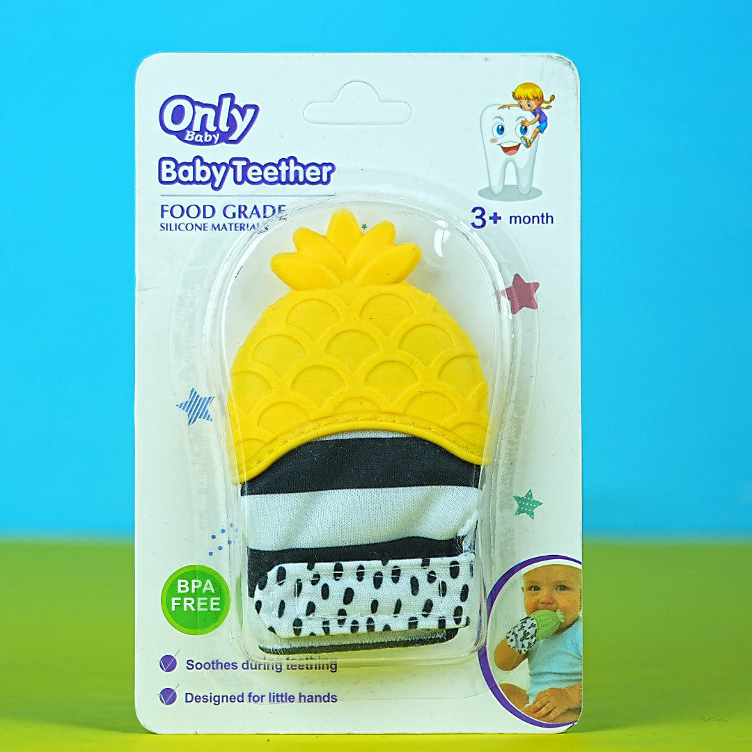 Only Baby Pineapple Teether – Self-Soothing Teething Glove for Babies 3M+ (Babypro.pk Exclusive)