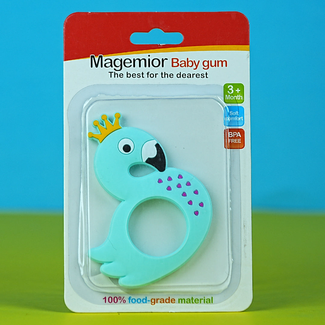 Magemior Flamingo Baby Teether – 100% Food Grade Silicone Teether for Soothing Gums (3+ Months, Babypro.pk Exclusive)