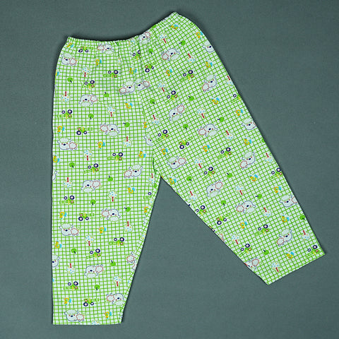 Adorable Baby Boy Outfit: Green Shirt and Pant with Animal Print