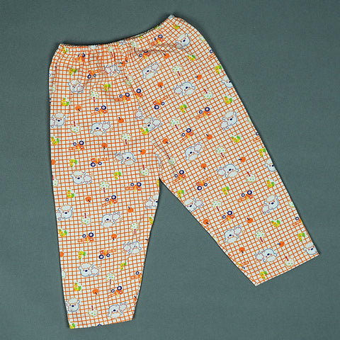 Adorable Baby Boy Outfit: Orange Shirt and Pant with Animal Print