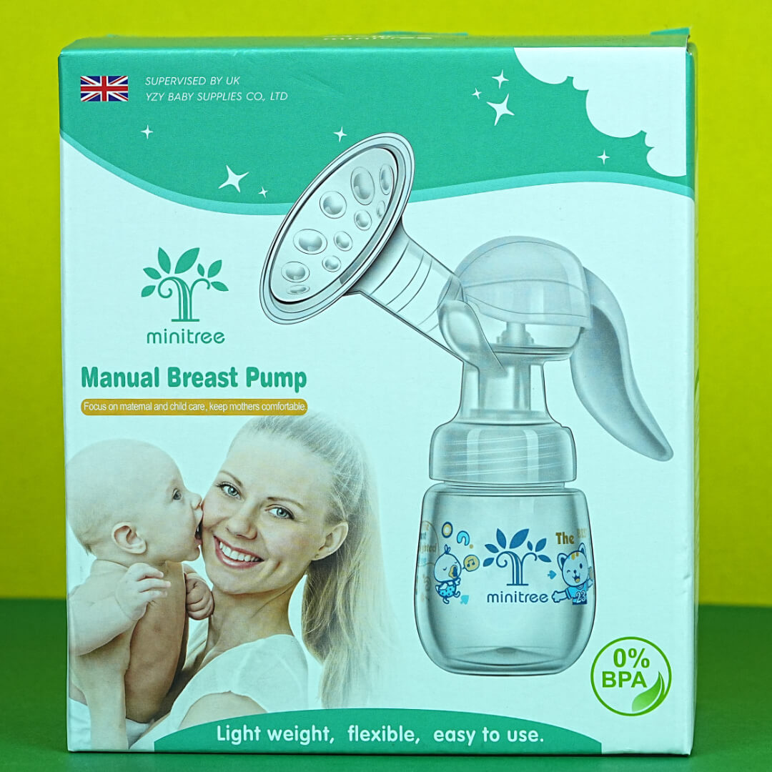 MiniTree Manual Breast Pump | Lightweight & Portable | BPA-Free | Comfortable for Moms