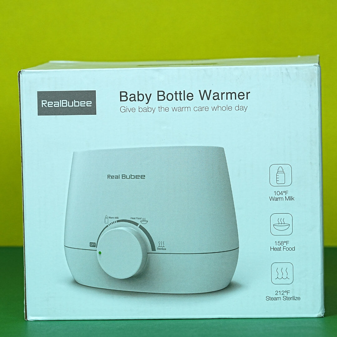 RealBubee Multifunction Baby Bottle Warmer & Sterilizer | Fast Heating | 3 Temperature Settings