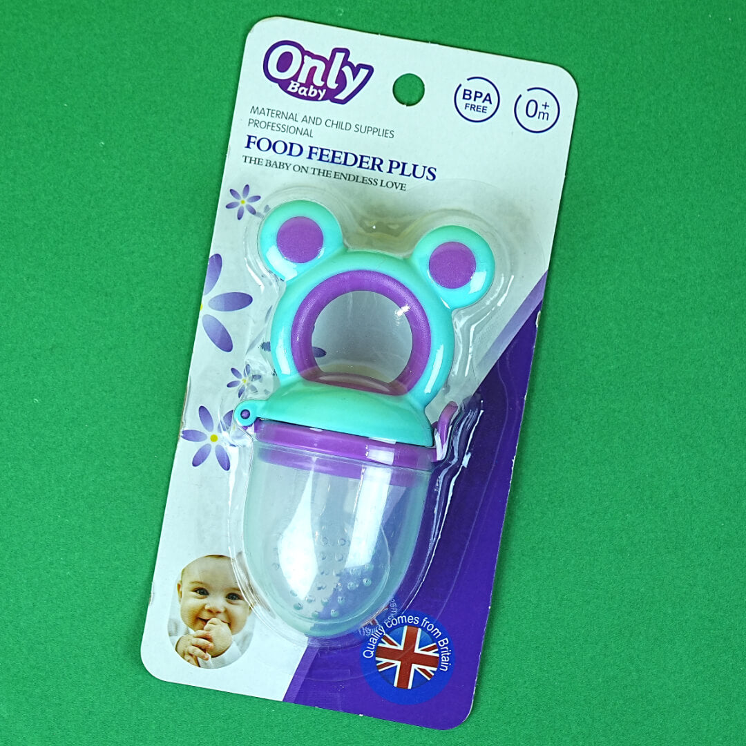 Only Baby Food Feeder Plus | BPA-Free | Silicone Baby Food Feeder with Net | Teething Soother