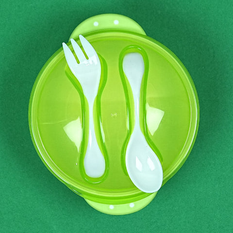 Only Baby Suction Bowl Set with Spoon & Fork | BPA-Free | Dishwasher Safe