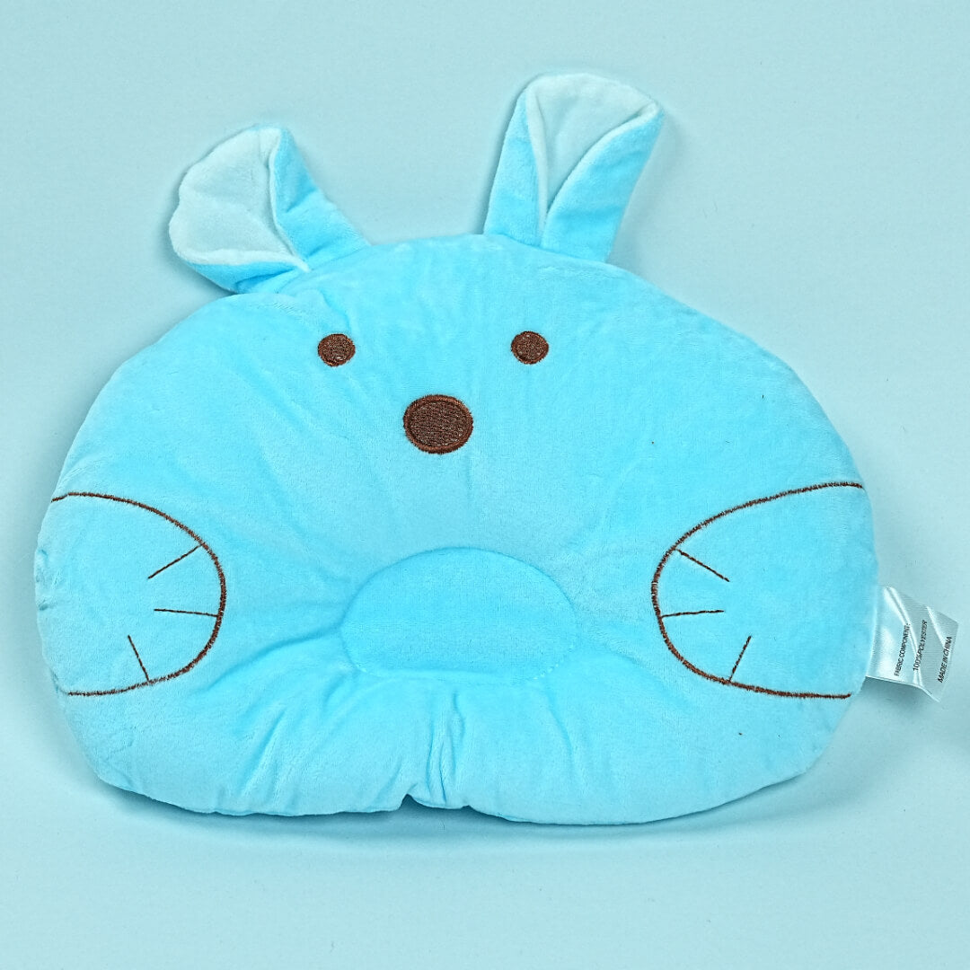 Soft Rabbit Baby Pillow - Prevents Flat Head - Comfortable Sleep