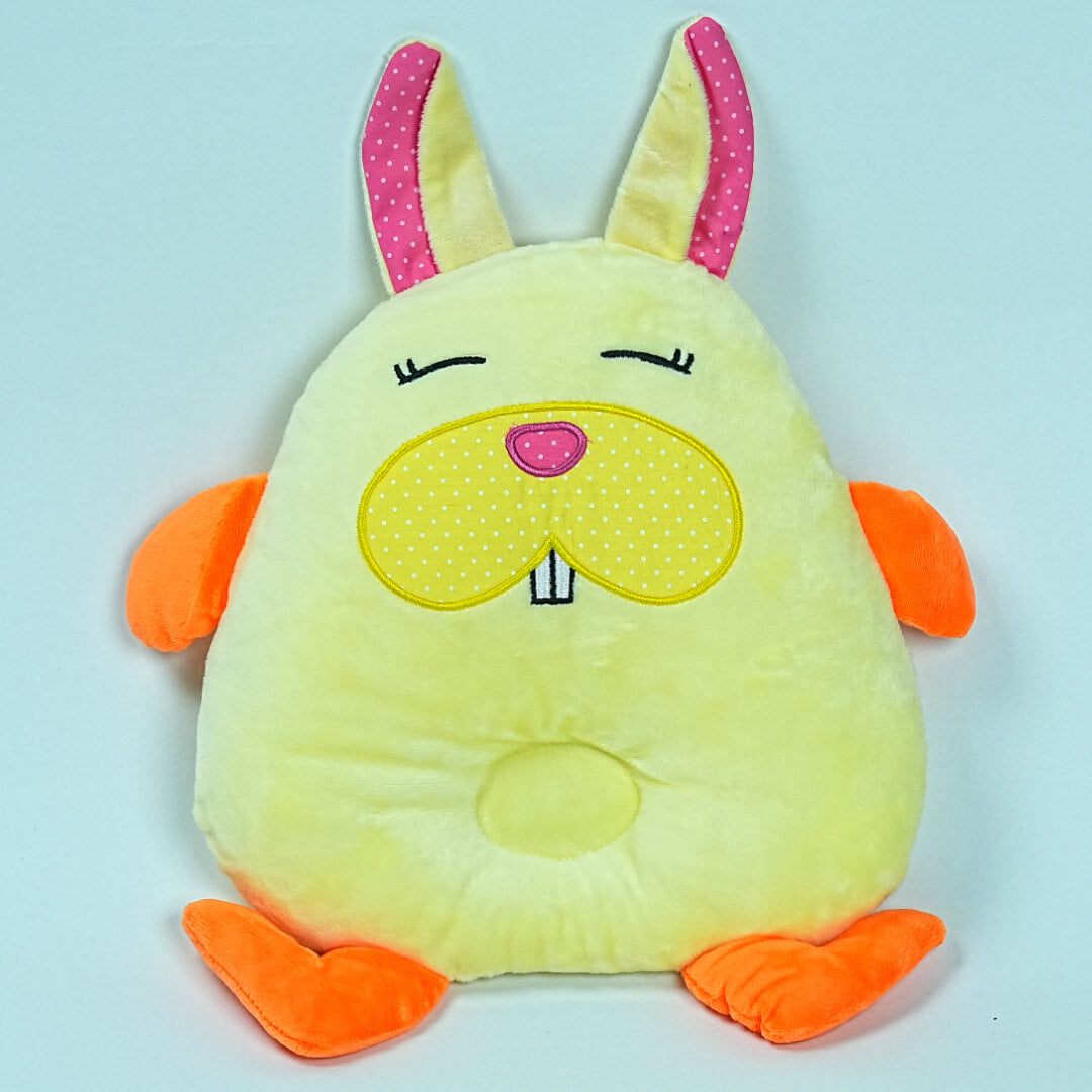 Soft Rabbit Baby Pillow - Prevents Flat Head - Comfortable Sleep