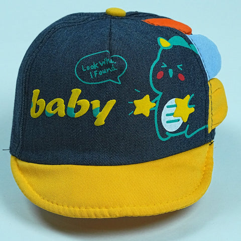 Baby Cap with Cute Dinosaur Design