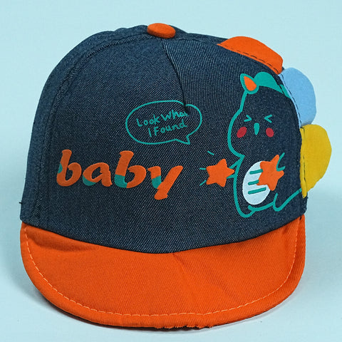 Baby Cap with Cute Dinosaur Design