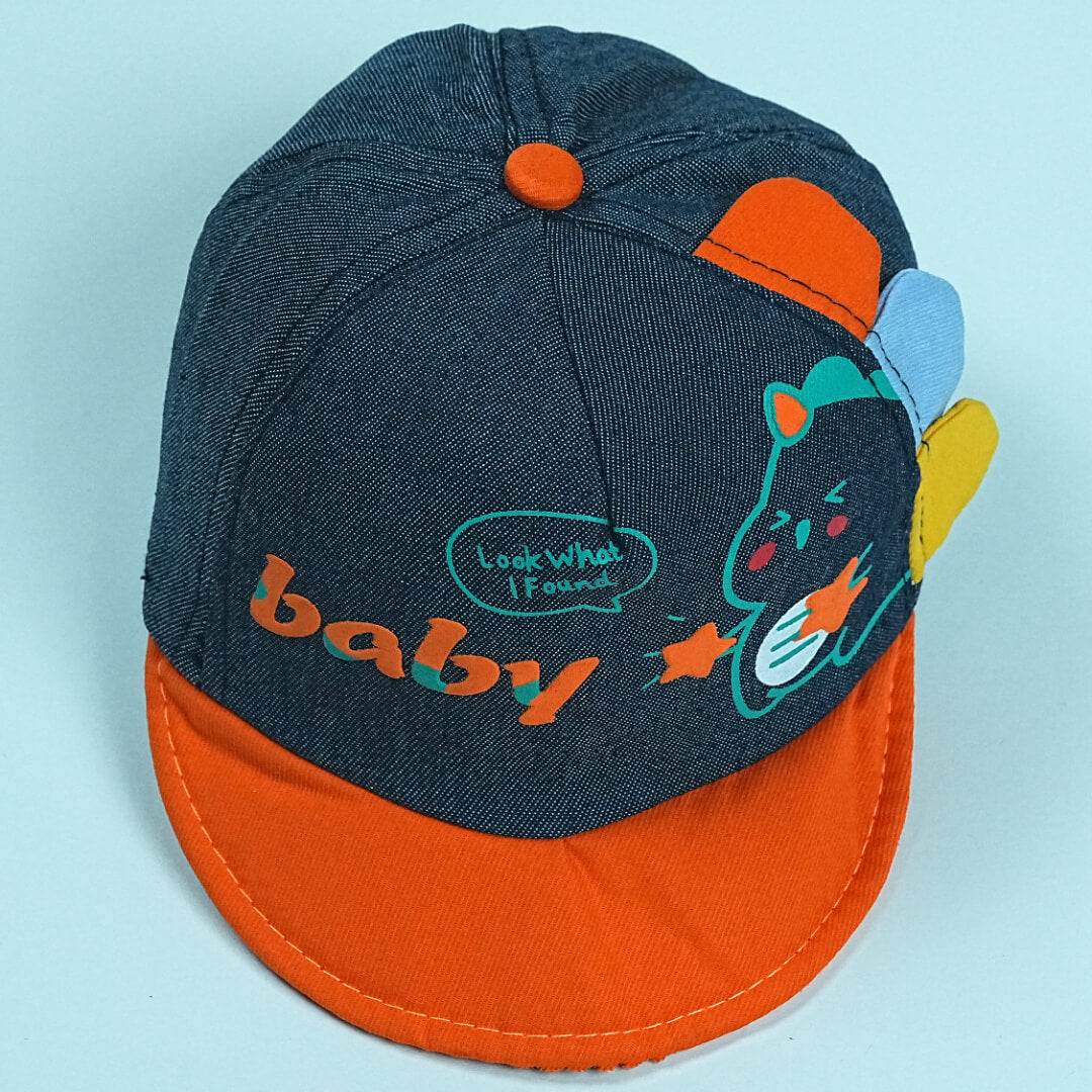 Baby Cap with Cute Dinosaur Design