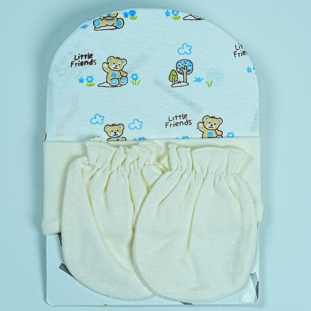 Soft Baby Cap, Mittens, and Booties Set | Newborn Essentials