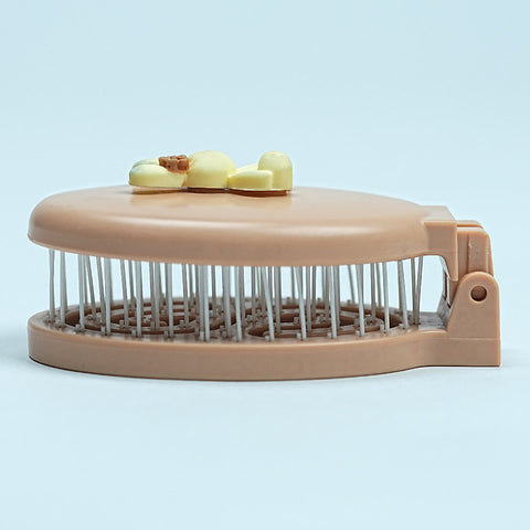 Adorable Folding Hairbrush & Mirror for Kids - Perfect for Little Ones!