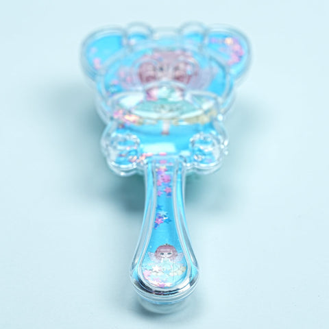 Cute Transparent Hair Brush with Soft Bristles - Perfect for Kids!