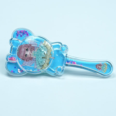 Cute Transparent Hair Brush with Soft Bristles - Perfect for Kids!