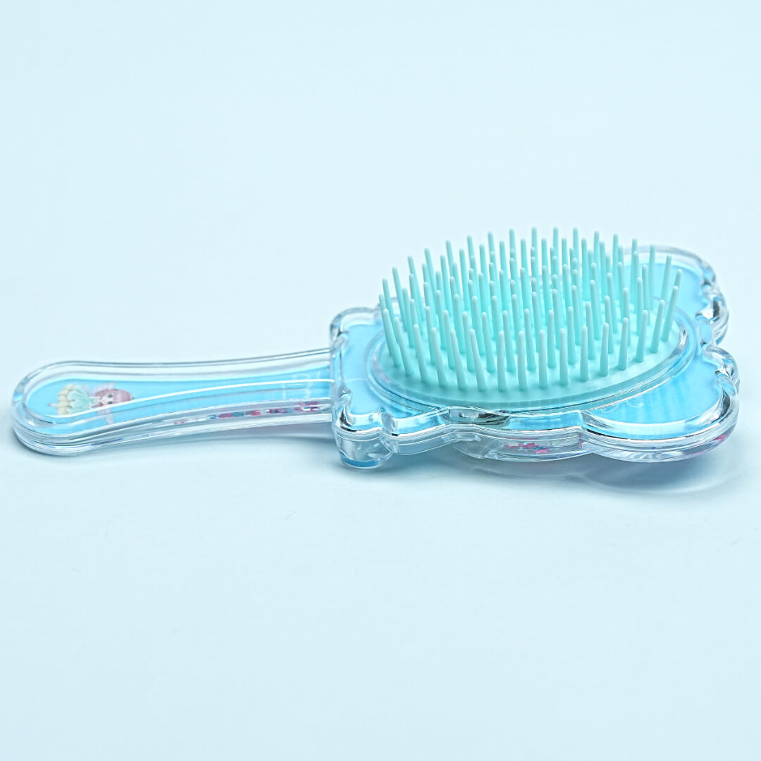 Cute Transparent Hair Brush with Soft Bristles - Perfect for Kids!