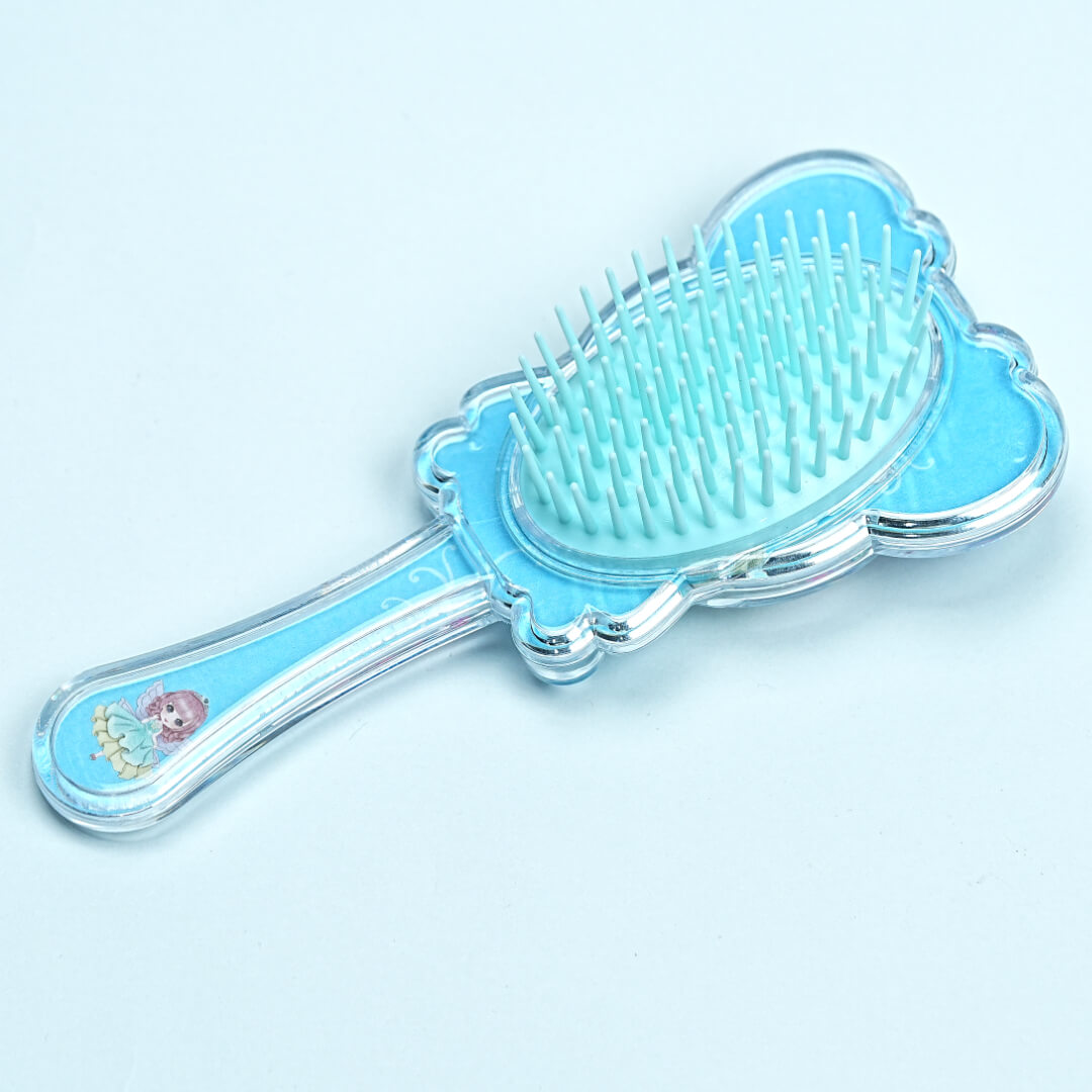 Cute Transparent Hair Brush with Soft Bristles - Perfect for Kids!