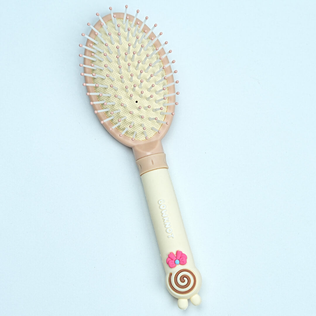 Oval Hair Brush with Soft Bristles - Perfect for Gentle Detangling