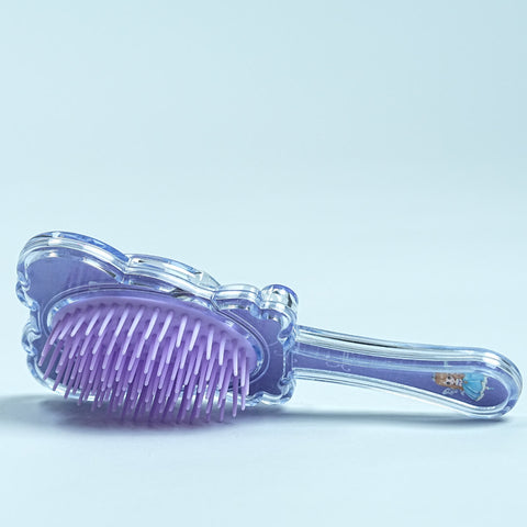 Cute Transparent Hair Brush with Soft Bristles - Perfect for Kids!