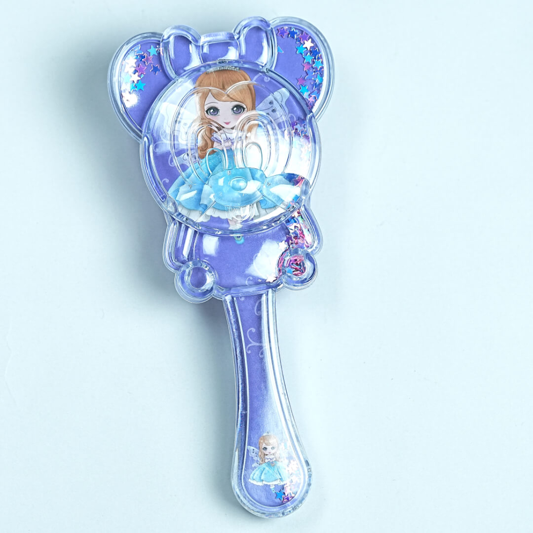 Cute Transparent Hair Brush with Soft Bristles - Perfect for Kids!