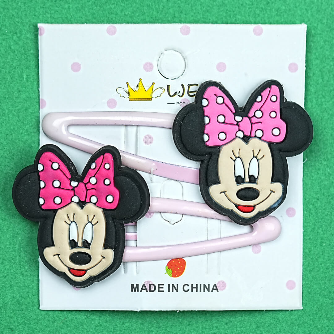 Adorable Minnie Mouse Hair Clips for Girls