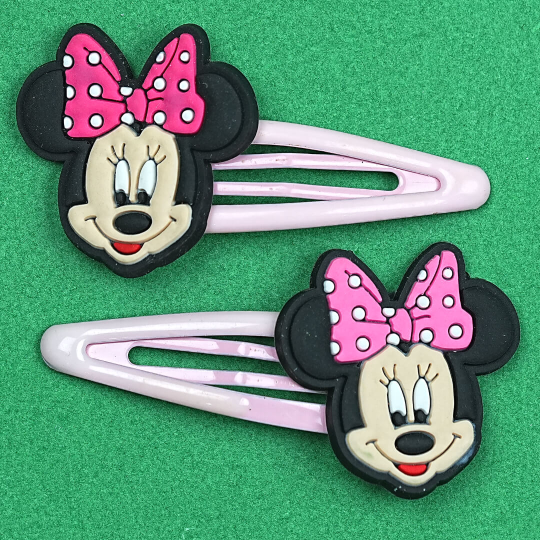 Adorable Minnie Mouse Hair Clips for Girls