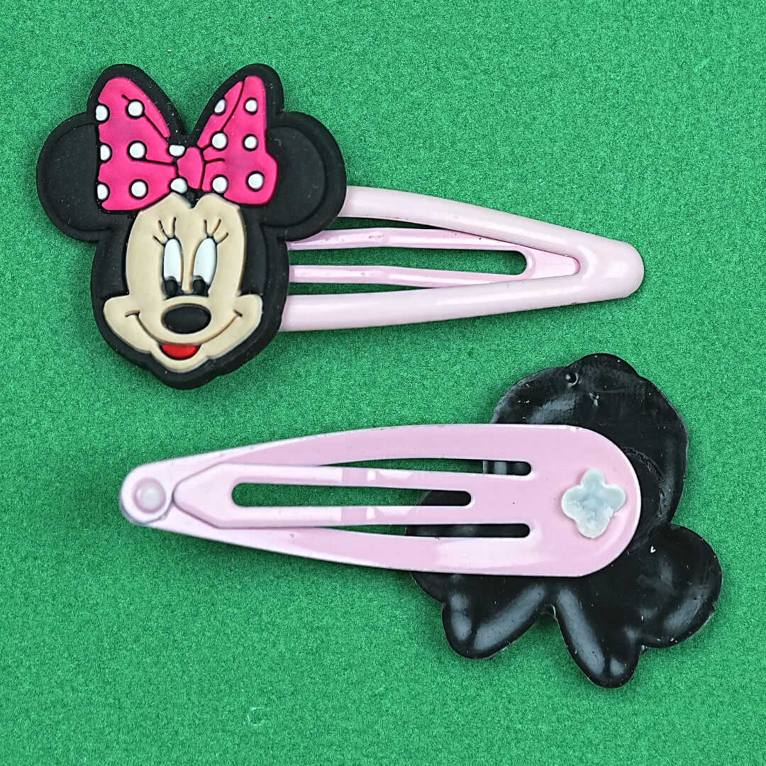 Adorable Minnie Mouse Hair Clips for Girls