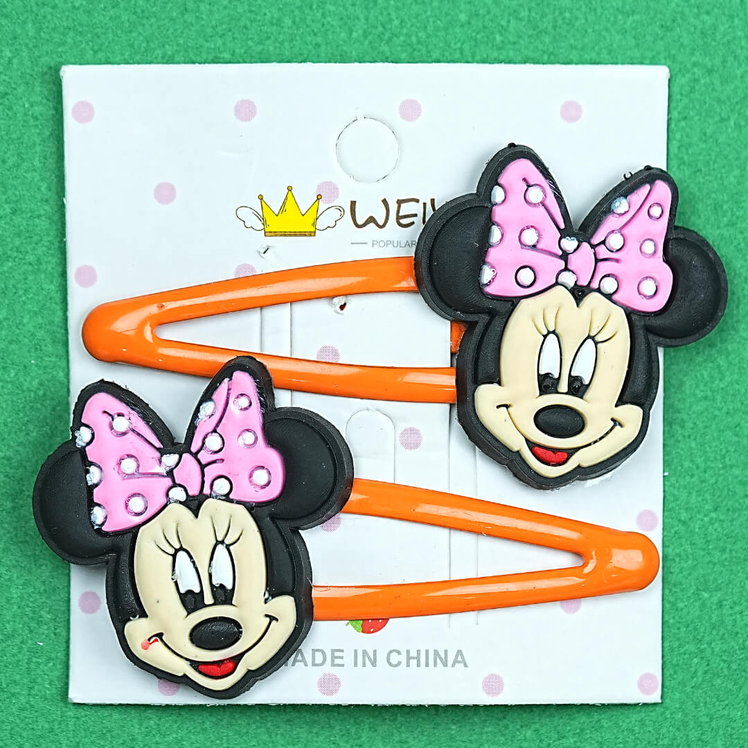 Adorable Minnie Mouse Hair Clips for Girls