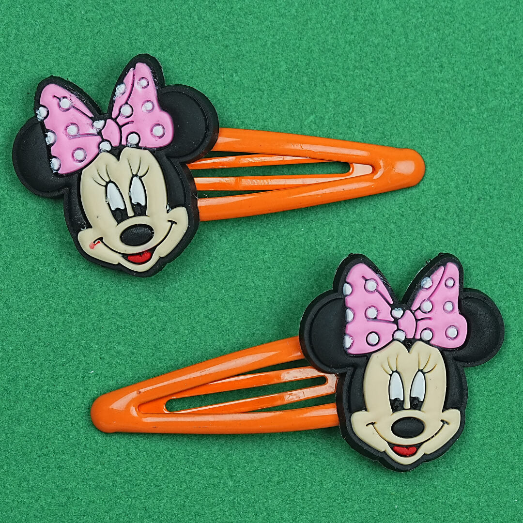 Adorable Minnie Mouse Hair Clips for Girls