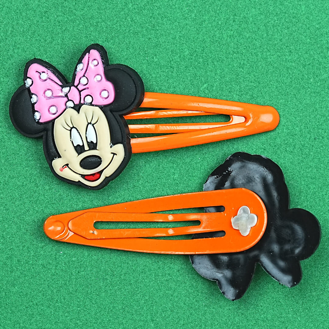 Adorable Minnie Mouse Hair Clips for Girls