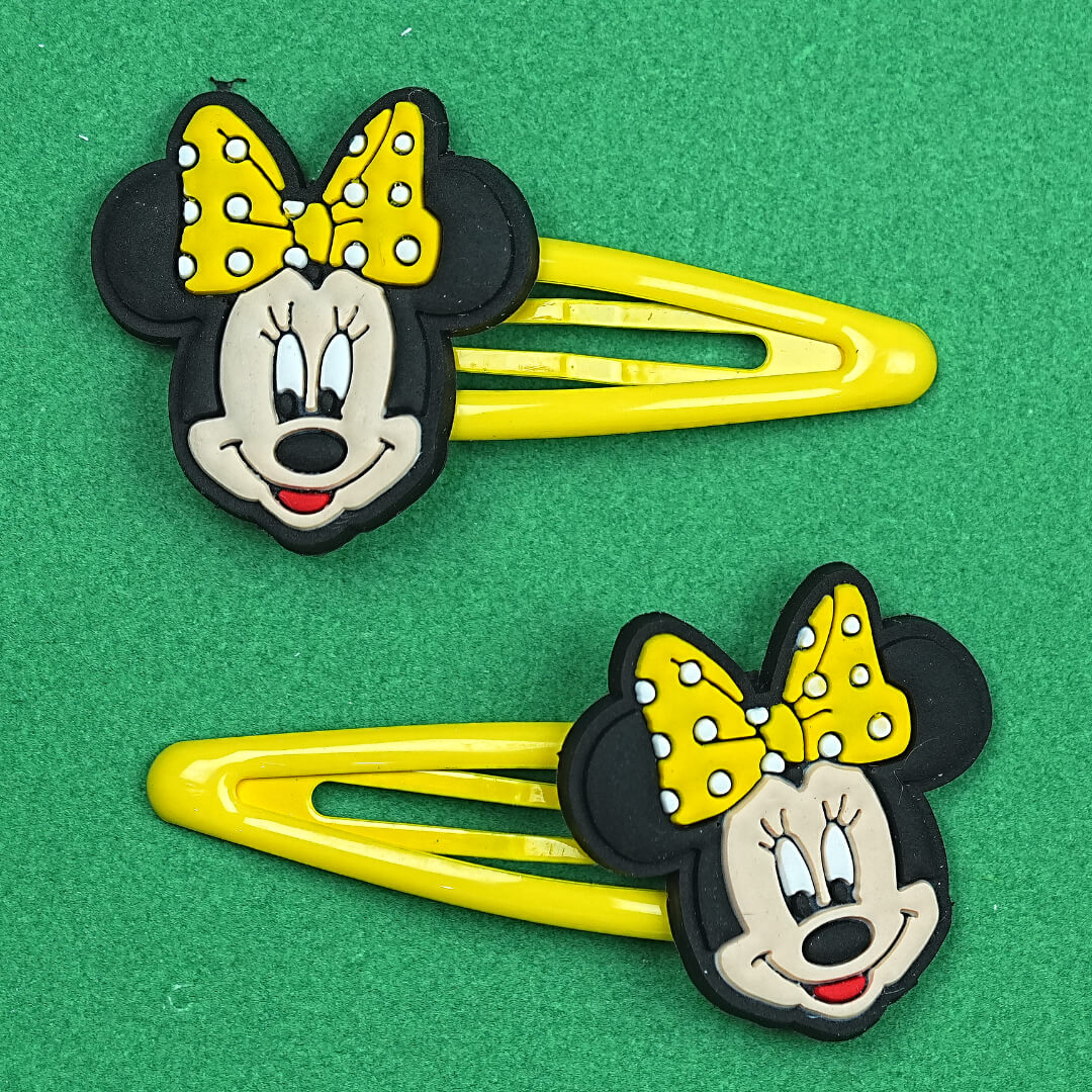 Adorable Minnie Mouse Hair Clips for Girls